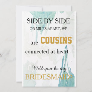 Invitation Serez-vous ma servante d'honneur ?