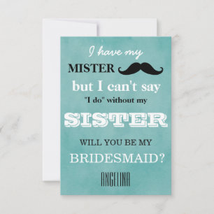 Invitation Serez-vous ma servante d'honneur ?