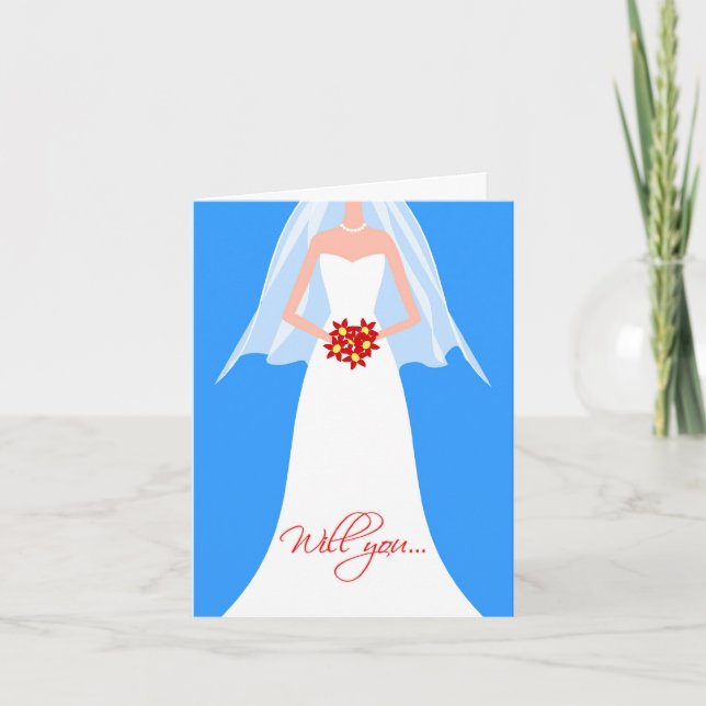 Invitation Serez-vous ma servante d'honneur ? (Devant)