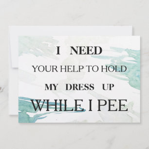 Invitation Serez-vous ma servante d'honneur ?