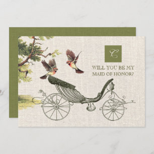 Invitation Serez-vous ma servante d'honneur ? Bourse d'art vi