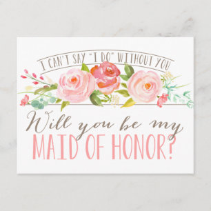 Invitation Serez-vous ma servante d'honneur ? Bridesmaid