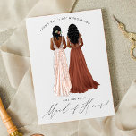 Invitation Serez-vous ma servante d'honneur ? Filles dans Gow<br><div class="desc">Ces cartes magnifiques vous feront vraiment rêver votre future fête de mariée ! Voir toute la collection pour plus de personnalisations!</div>