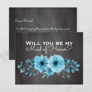 Invitation Serez-vous ma servante d'honneur ? Maid of Honor