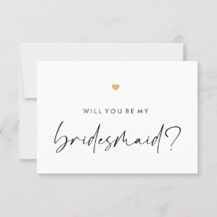 Invitation Serez-Vous Ma Serveuse D'Epouse Script Moderne Gol