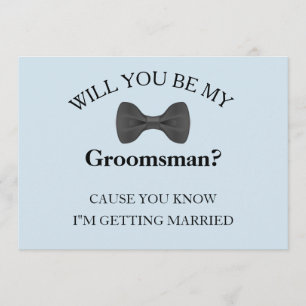 Invitation Serez-Vous Mes Groomsman Meilleurs Groomsmans ?