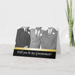 Invitation Serez-vous mes Groomsmen ? - FUNNY
