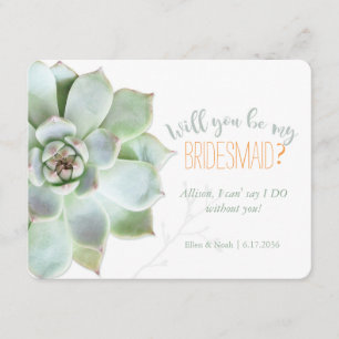 Invitation Serez-Vous Mon Épouse Mariage Succulent