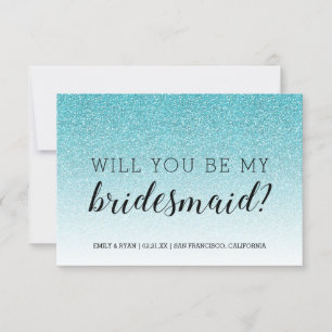 Invitation Serez-Vous Mon Femme D'Accueil Parties scintillant