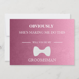 Invitation Serez-Vous Mon Groomsman ?