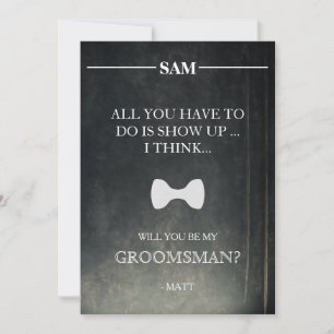 Invitation Serez-Vous Mon Groomsman ?