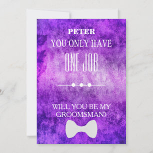 Invitation Serez-Vous Mon Groomsman ?
