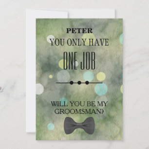 Invitation Serez-Vous Mon Groomsman ?