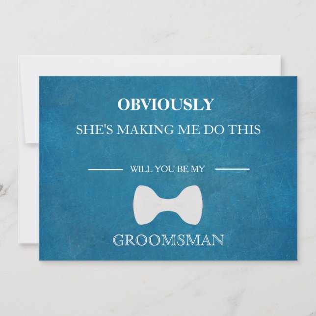 Invitation Serez-Vous Mon Groomsman ? (Devant)