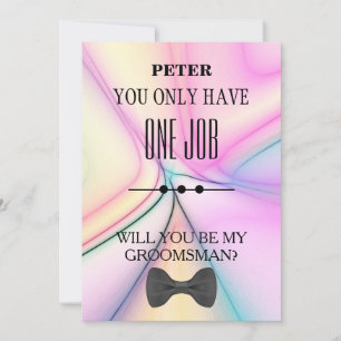 Invitation Serez-Vous Mon Groomsman ?