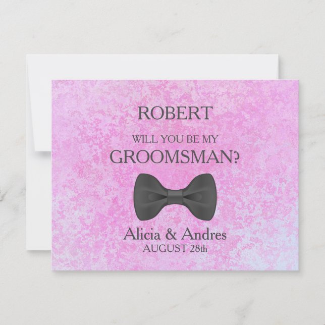 Invitation Serez-vous mon Groomsman ? (Devant)
