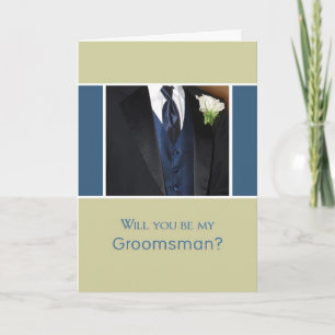 Invitation Serez-Vous Mon Groomsman ?