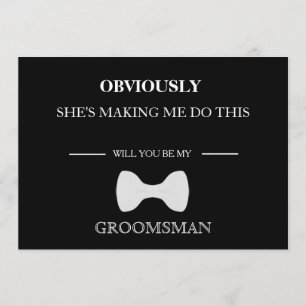 Invitation Serez-Vous Mon Groomsman ?