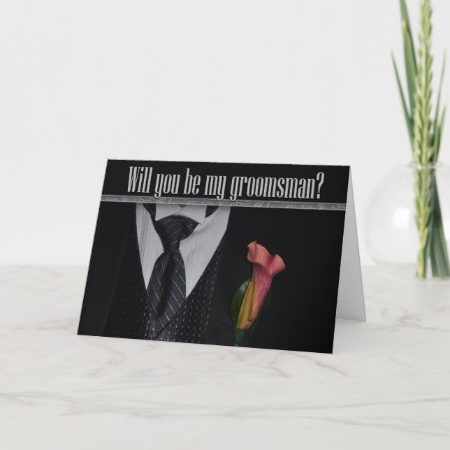Invitation Serez-vous mon groomsman ? (Devant)