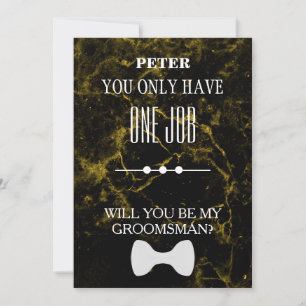 Invitation Serez-Vous Mon Groomsman ?