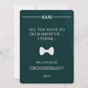 Invitation Serez-Vous Mon Groomsman ?