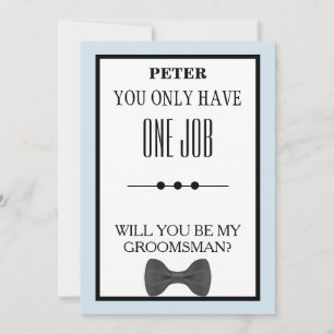 Invitation Serez-Vous Mon Groomsman ?