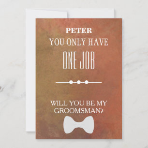 Invitation Serez-Vous Mon Groomsman ?