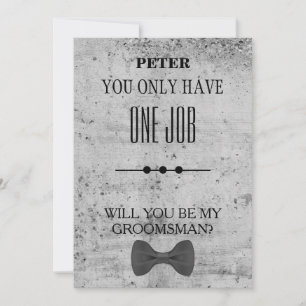 Invitation Serez-Vous Mon Groomsman ?