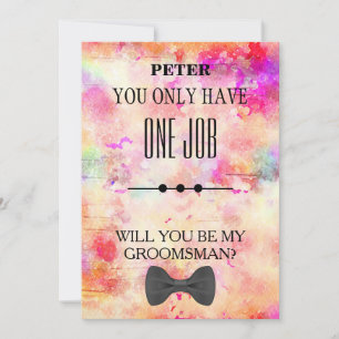 Invitation Serez-Vous Mon Groomsman ?
