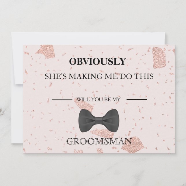 Invitation Serez-Vous Mon Groomsman ? (Devant)
