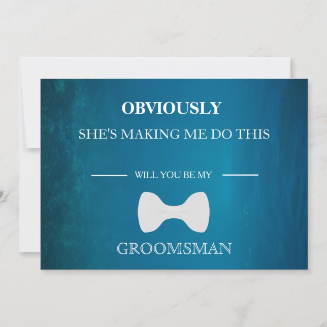 Invitation Serez-Vous Mon Groomsman ? (Devant)