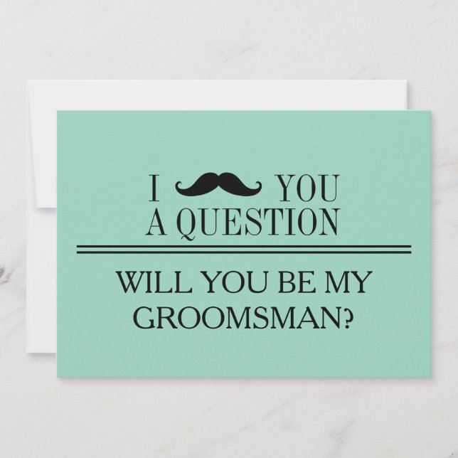 Invitation Serez-vous mon Groomsman ? (Devant)
