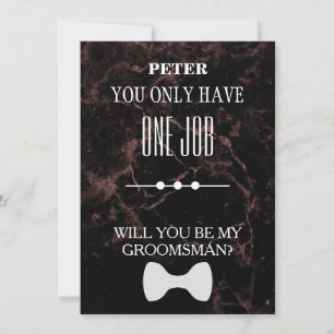 Invitation Serez-Vous Mon Groomsman ?