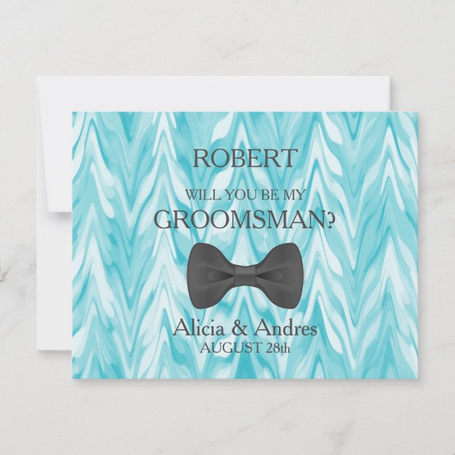 Invitation Serez-vous mon Groomsman ? (Devant)