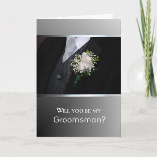 Invitation Serez-vous mon Groomsman ?