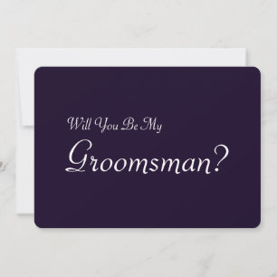 Invitation Serez-vous mon Groomsman avec l'image de l'homme