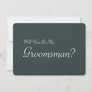 Invitation Serez-vous mon Groomsman avec l'image de l'homme