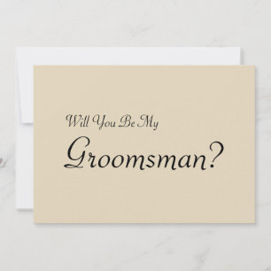 Invitation Serez-vous mon Groomsman avec Man Image