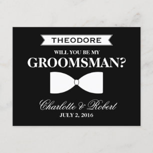 Invitation Serez-vous mon Groomsman ?   Groomsman