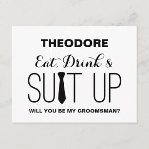 Invitation Serez-vous mon Groomsman ? Groomsman