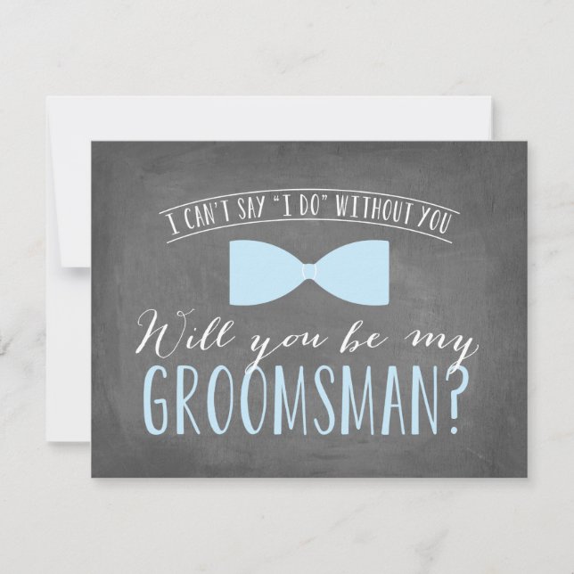 Invitation Serez-vous mon Groomsman ? | Groomsmen (Devant)