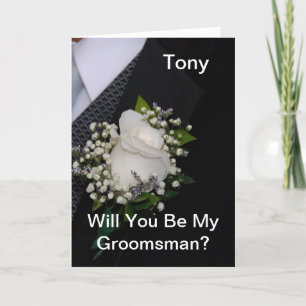 Invitation Serez-Vous Mon Groomsman Personnalisé