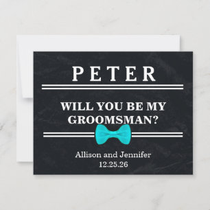 Invitation Serez-vous mon Groomsman ? Personnalisé