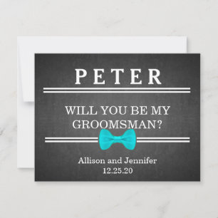 Invitation Serez-vous mon Groomsman ? Personnalisé