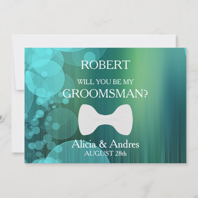 Invitation Serez-vous mon Groomsman ? Proposition (Devant)