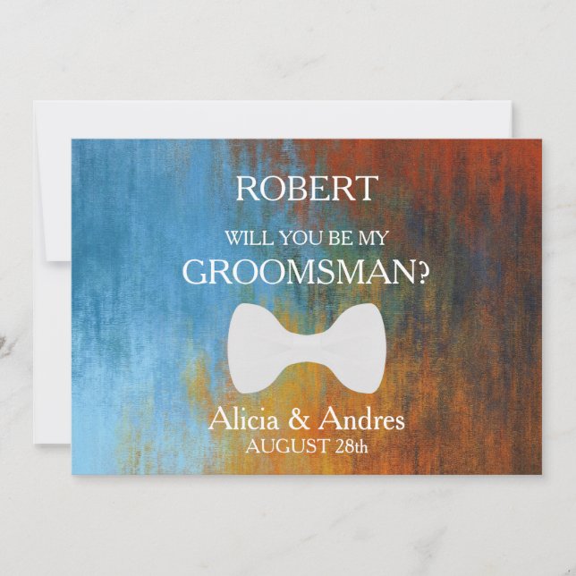 Invitation Serez-vous mon Groomsman ? Proposition (Devant)