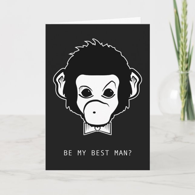 Invitation serez-vous mon meilleur homme ? (Devant)