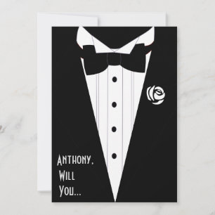 Invitation serez-vous mon meilleur homme groomsman huissier