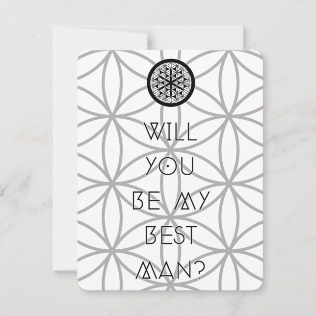 Invitation serez-vous mon meilleur homme sacré (Devant)