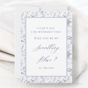 Invitation Serez-Vous Mon Quelque Chose De Blue Bridesmaid Pr